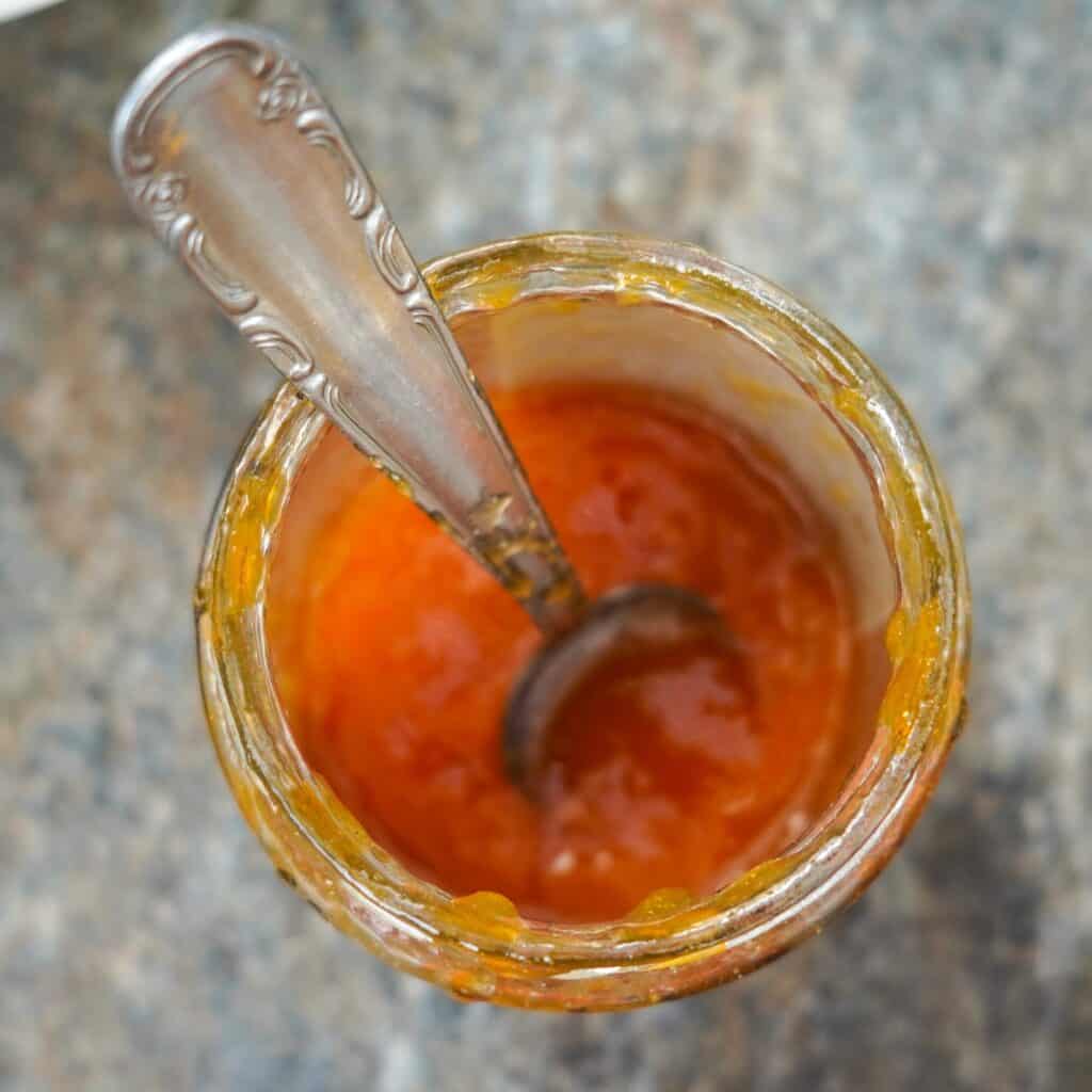 Apricots make absolutely delicious jam.