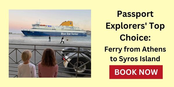 Click here to book a Ferry from Athens to Syros, our top choice of mode of transportation