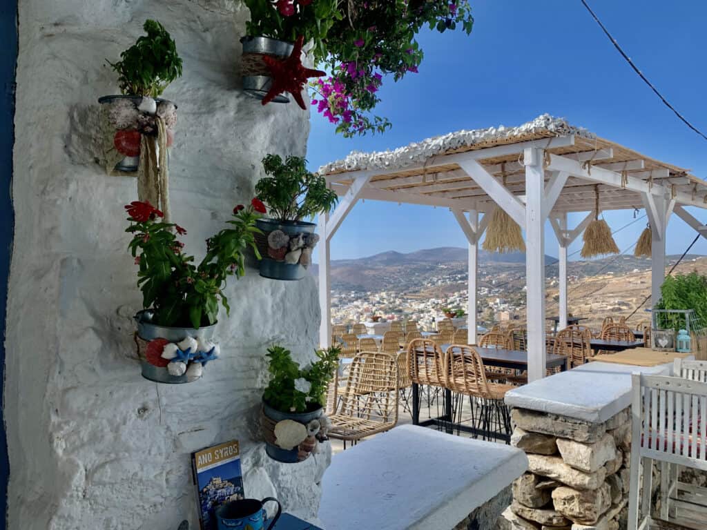 Ano Syros has cute shops and restaurants and great views of Ermoupolis.