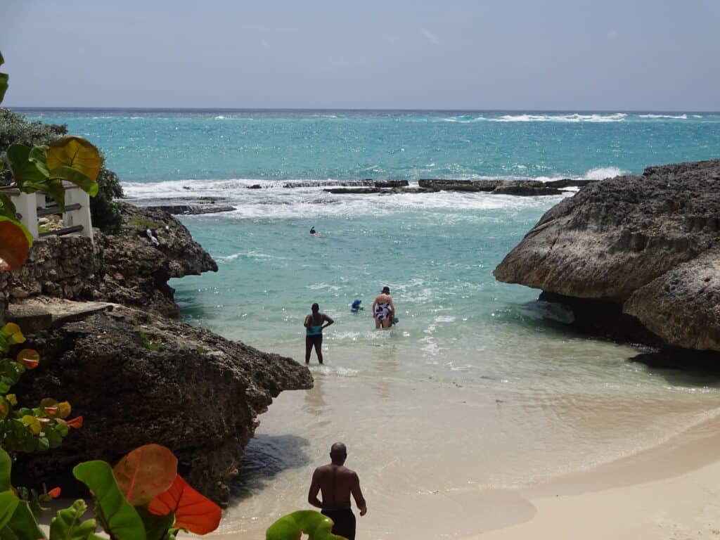 Shark's Hole is a great swim spot in Barbados.