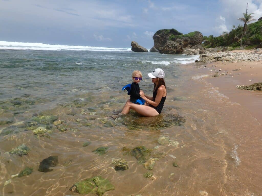 Bathsheba can be a nice shallow spot for kids to play. 