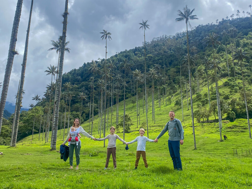 Hiking Cocora Valley through the tall wax palms is a must during your trip to Colombia.