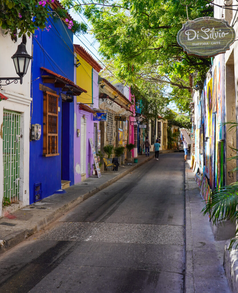 Getsemani neighborhood in Cartagena Colombia is known as one of the coolest neighborhoods in the world.