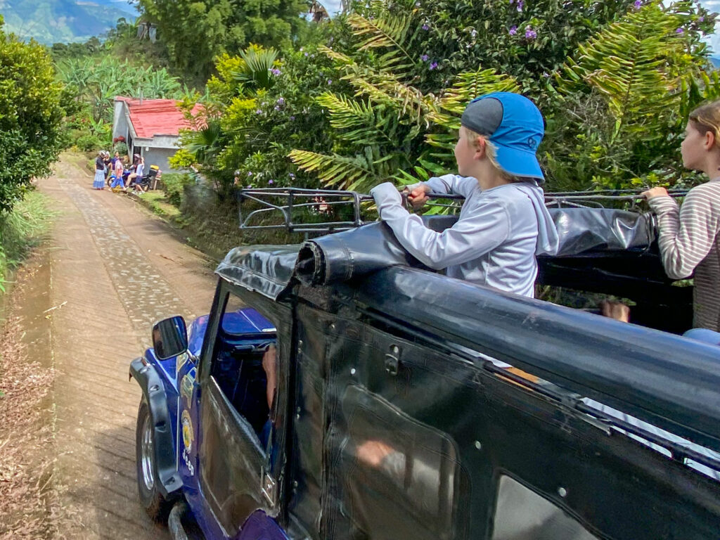 During our trip to Colombia, this jeep tour, which rode through the small villages and into the jungle, was one of our favorite experiences.