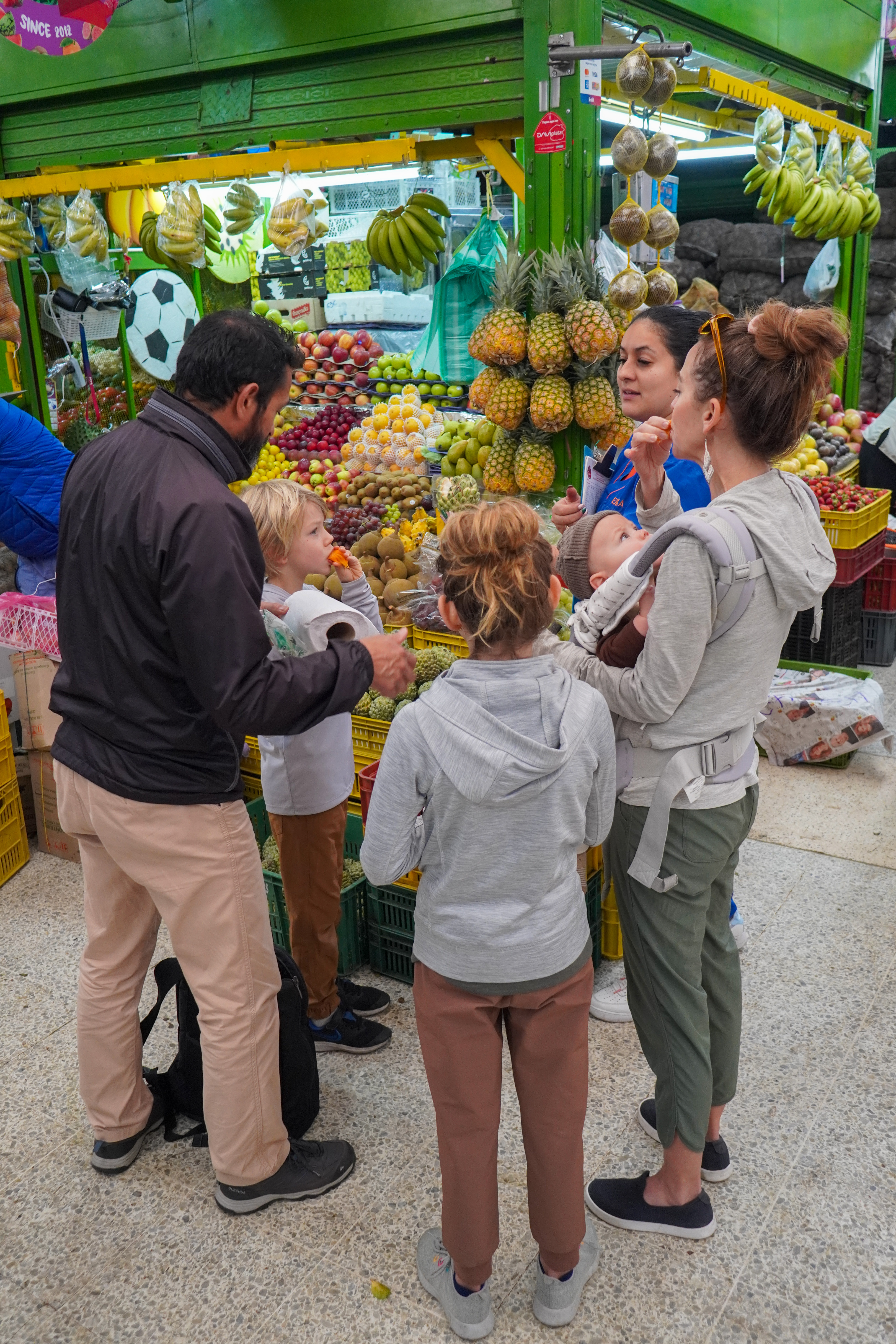 Tasting all the fruits of the country is a must during your 3 weeks in Colombia, which you can do at Paloquemao Market.