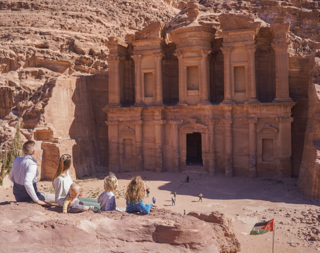 We suggest taking the Back Route to Ad Deir Trail from Little Petra to get to the Monastery before the crowds arrive.