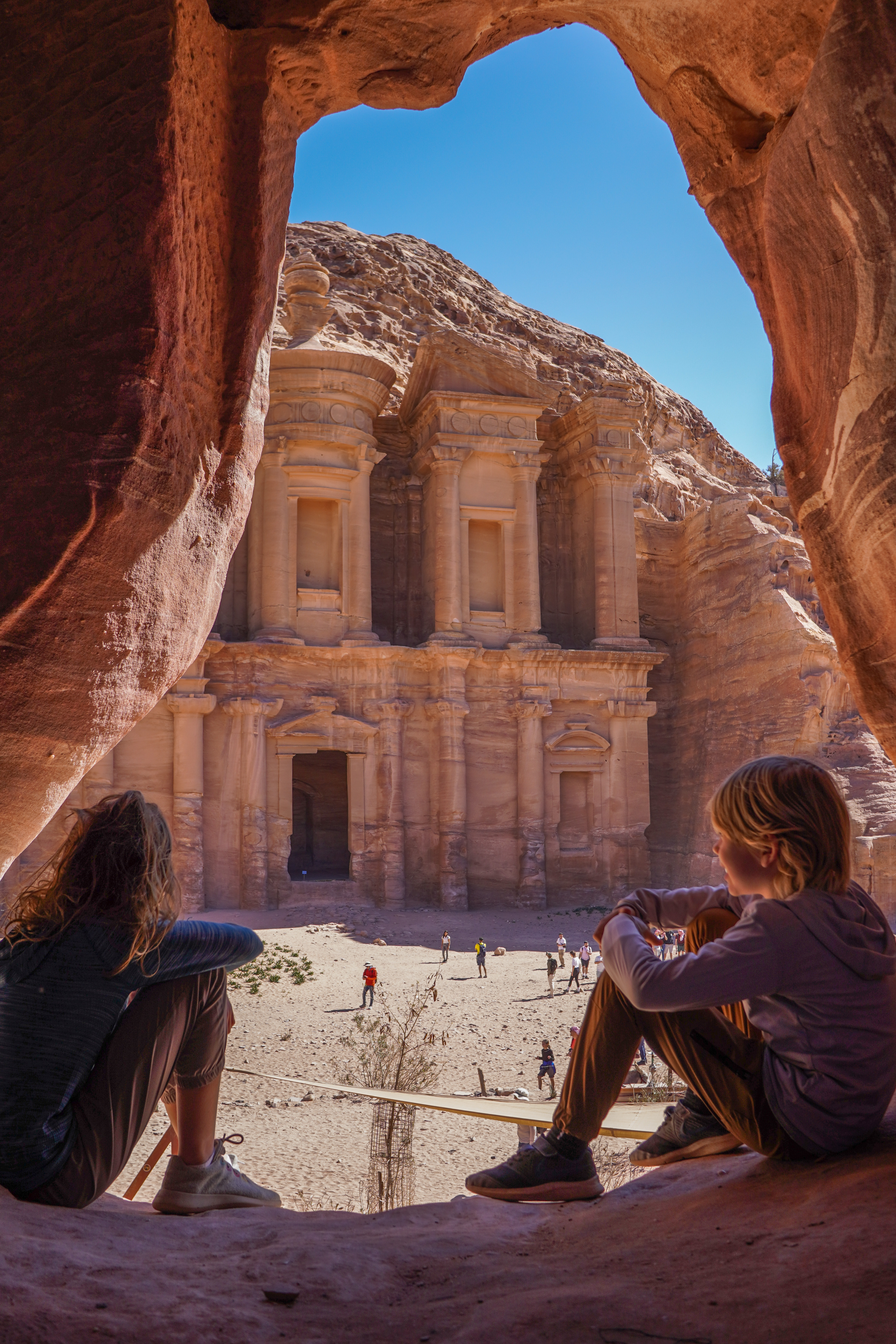Explore around The Monastery in Petra as there are many spots that provide unique incredible views.