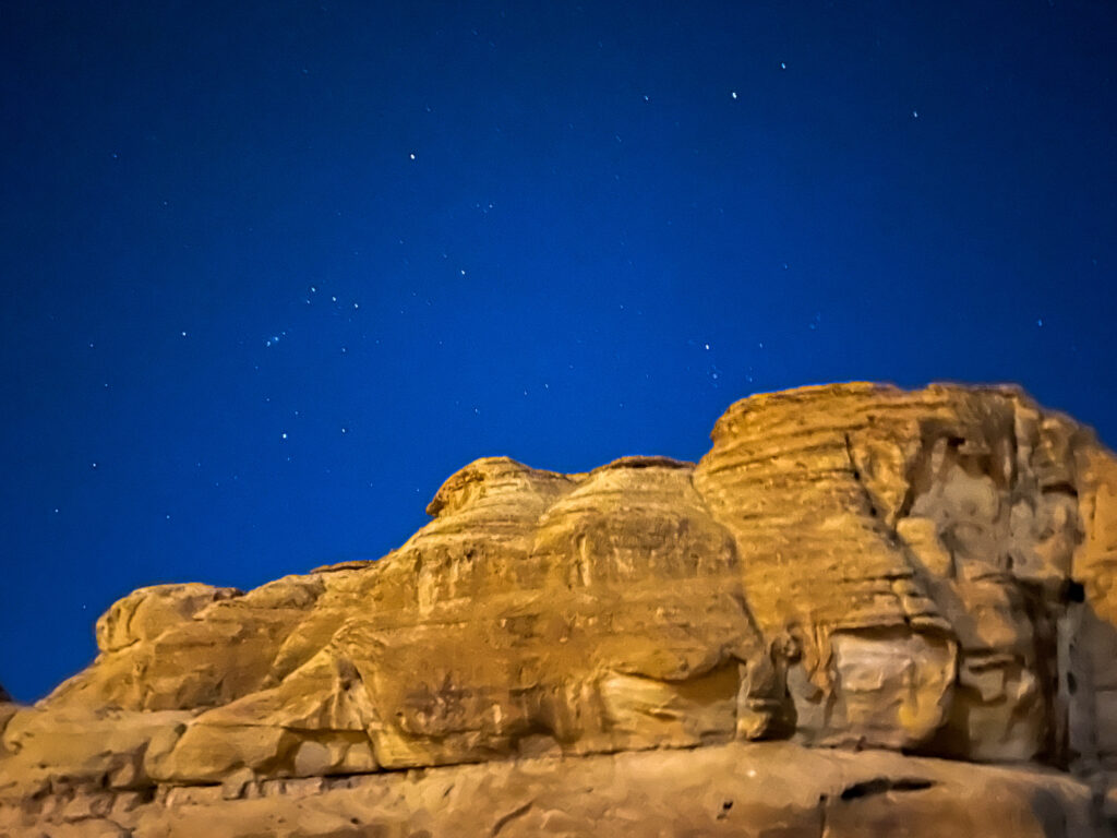 Walking to Petra By Night is surreal under the stars through the Sig.