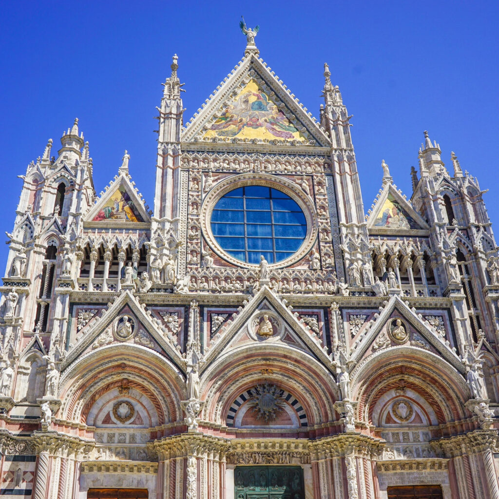 Santa Maria della Scala cathedral is very ornate church, one of the top things to see in Siena. 