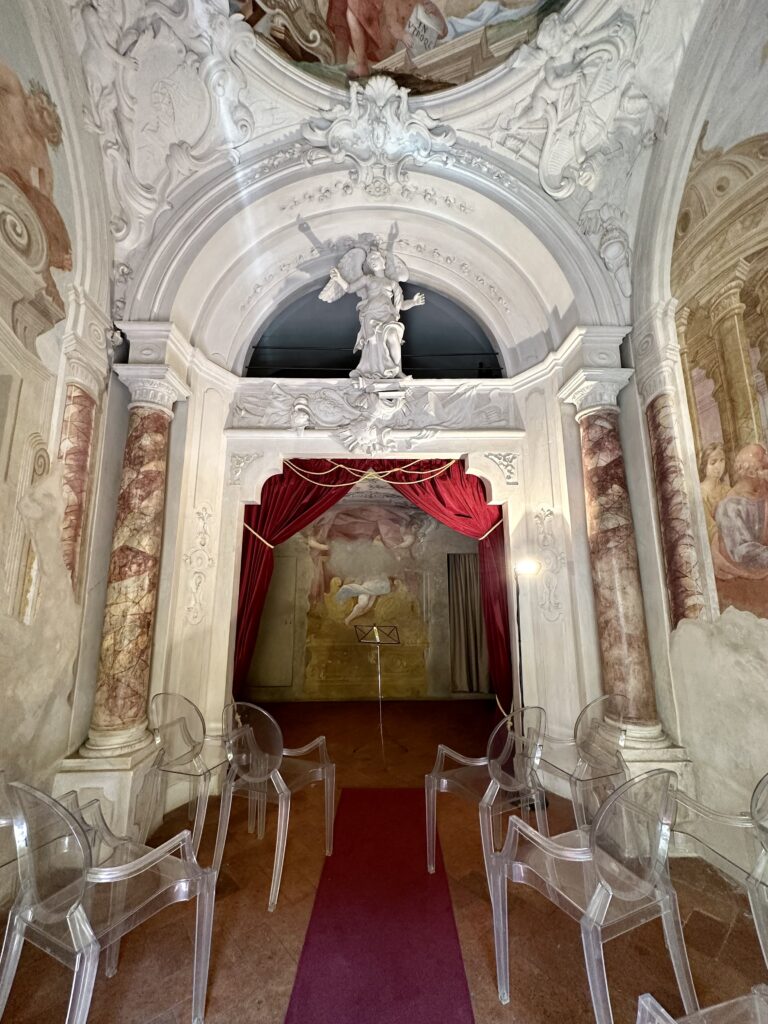 This is a secret gem in Pistoia also known as the smallest theater in the world, Theater Gatteschi.