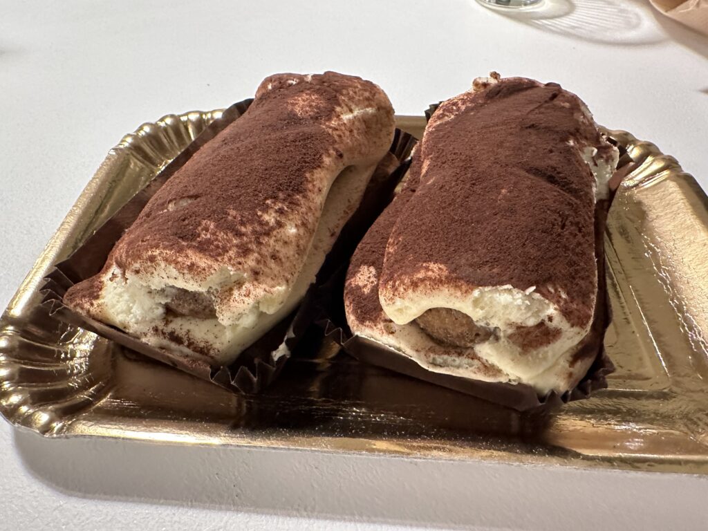 You must try the Tiramisu when eating in Pistoia Italy. 