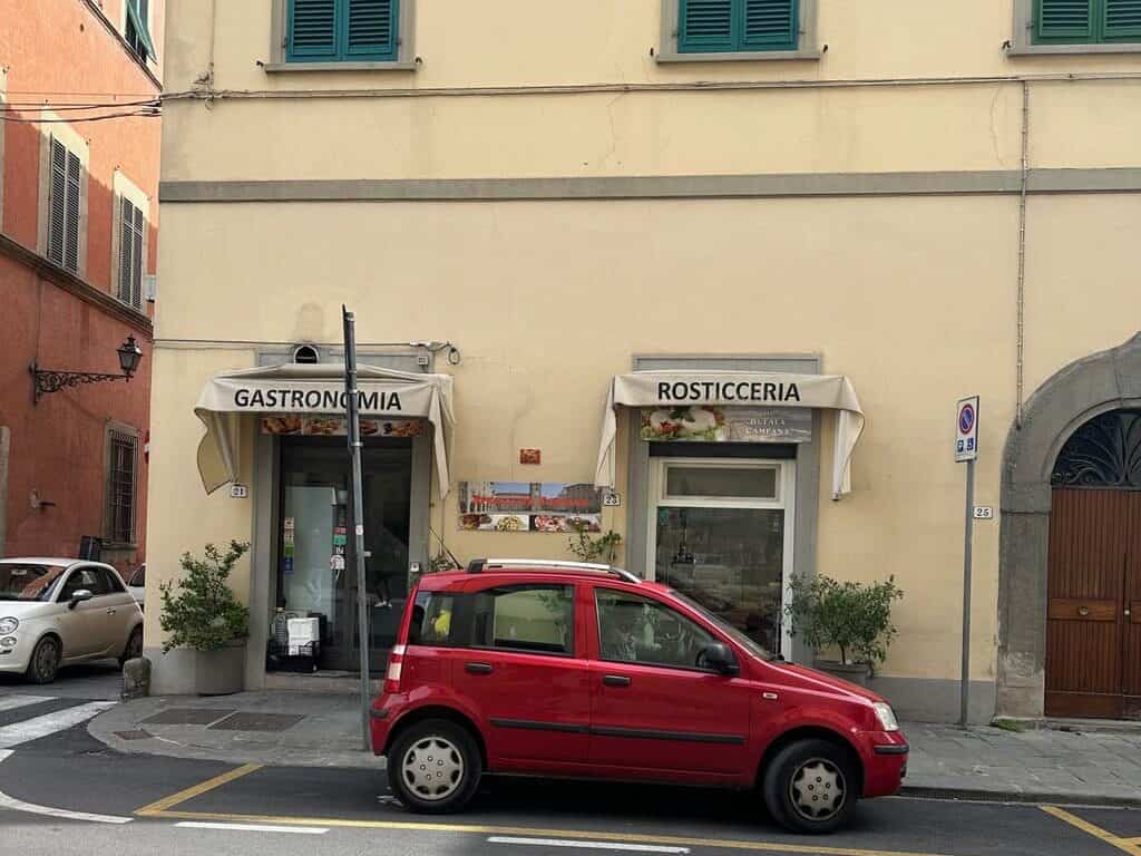 A great little restaurant in Pistoia Italy to pick up premade meals.