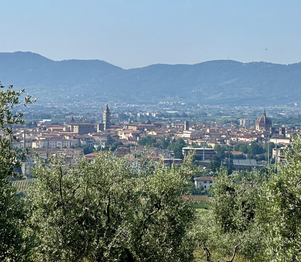 Views of Pistoia Italy from a walk just outside of the Tuscan city. 