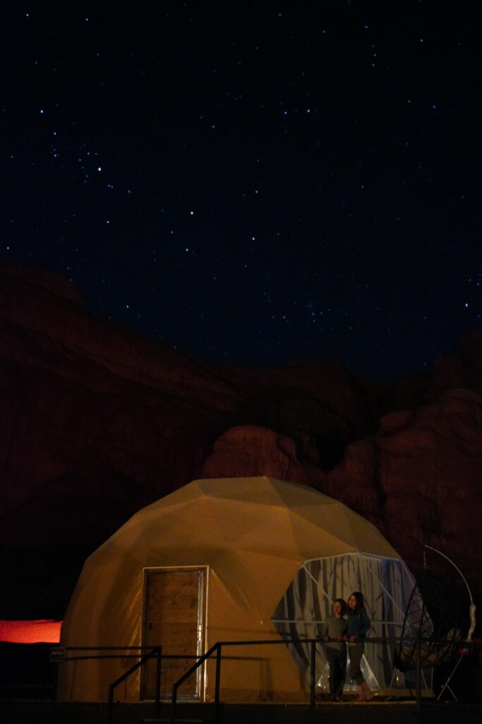 The Martian Dome tents in Wadi Rum desert are amazing.