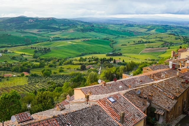 If you are looking for the most picturesque views and sunsets in Tuscany, check out Montepulciano at sunset.