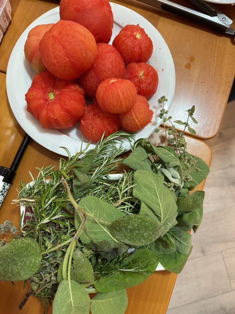Fresh tomatoes are key ingredients for meals in Pistoia restaurants.