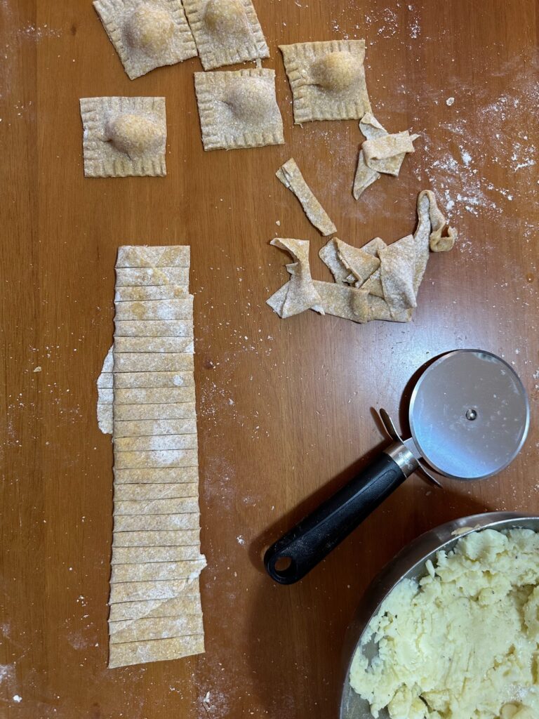 Fresh pasta can be purchased at a local Pistoia Restaurant or made when taking a cooking class. 