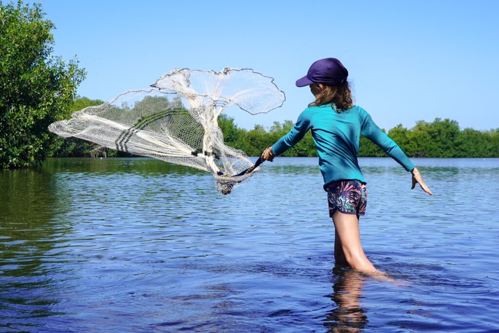 A hidden gem in Cartagena is a little fishing village along the beach and mangroves called La Boquilla, where Henley learned cast her net to how they traditionally caught fish in this region of Colombia.