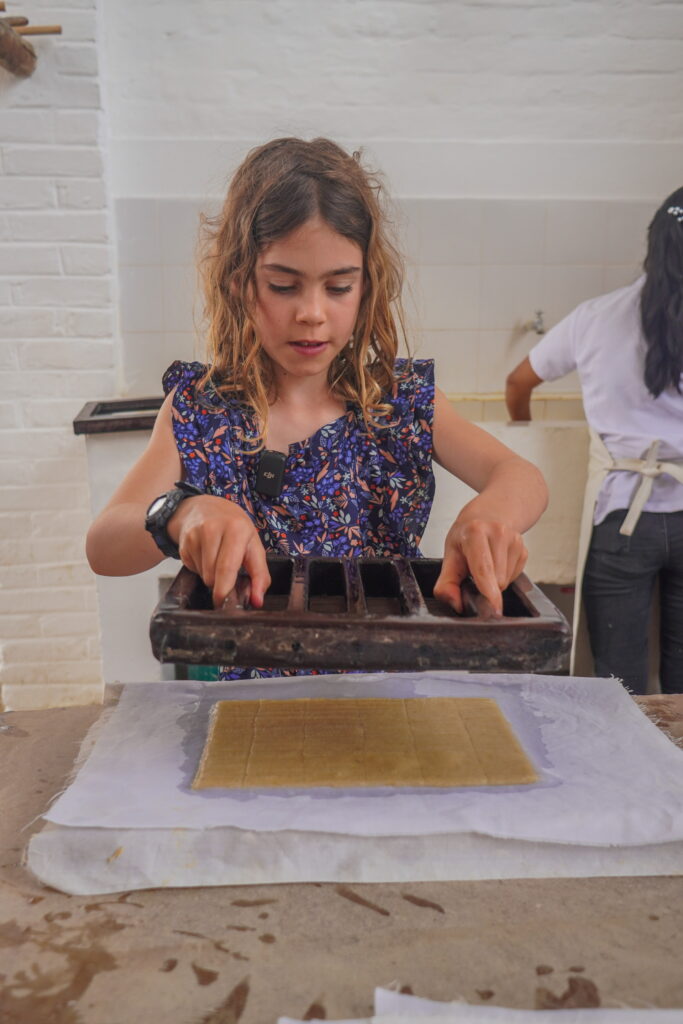 This paper making factory in Barichara is absolutely a hidden gem in Colombia. Henley enjoyed making paper and learning about the process of paper making from a variety of plants. 