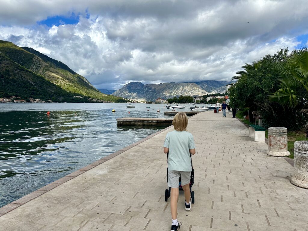 Boundless Life location in Montenegro is Kotor, which has a beautiful promenade and is stroller friendly.